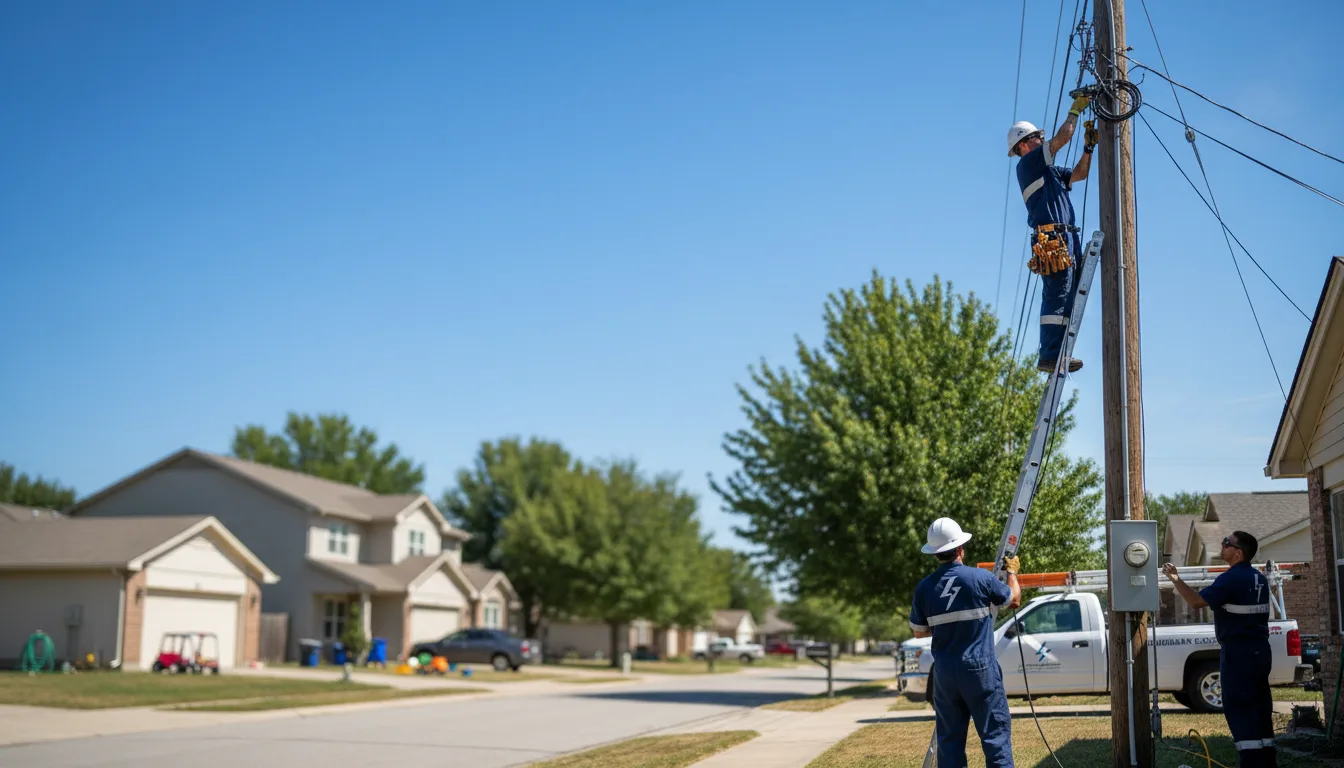 Residential electrician providing installation services in Fairbury, NE